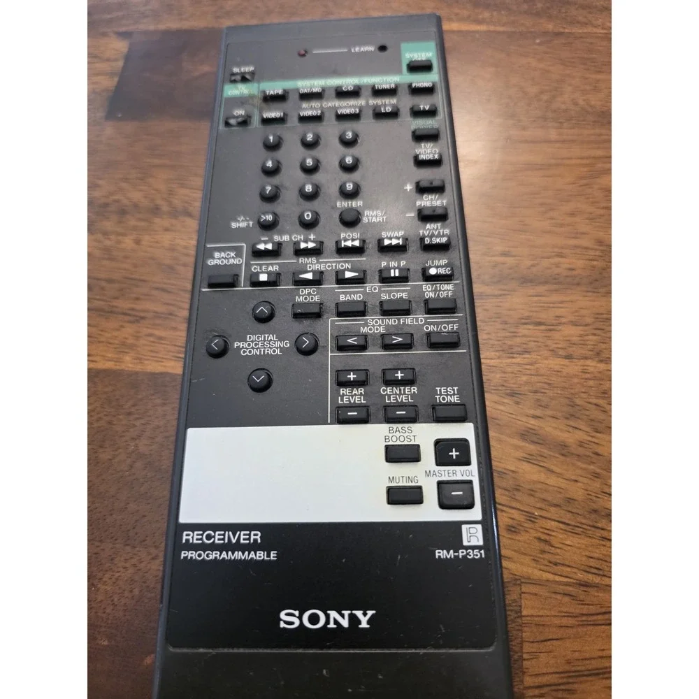 SONY PROGRAMMABLE RECEIVER REMOTE CONTROL RM-P351 STR965 STRD0965 STRD96 (PCR84)
